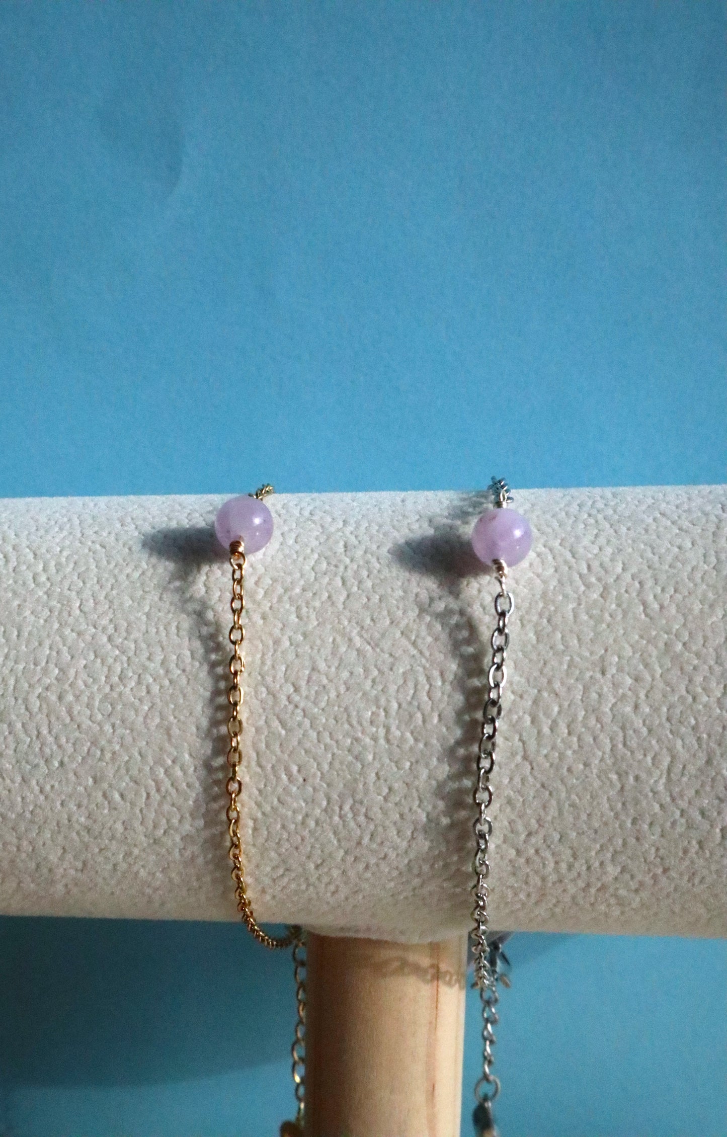 Stainless Steel Amethyst Bracelet