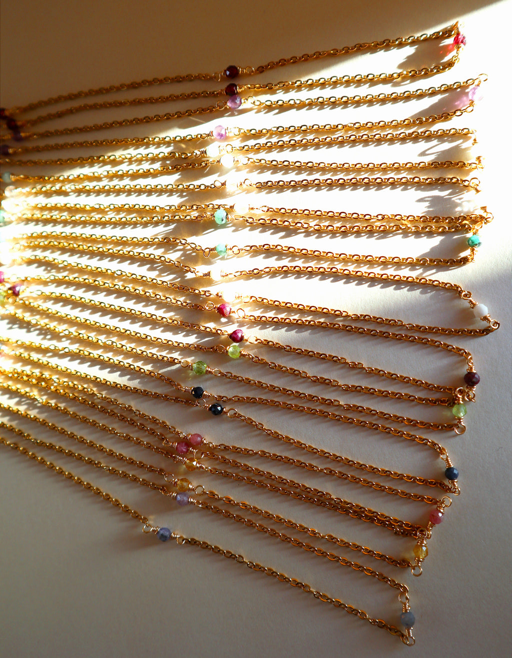 Birthstone 18K Gold Plated Stainless Steel Necklace