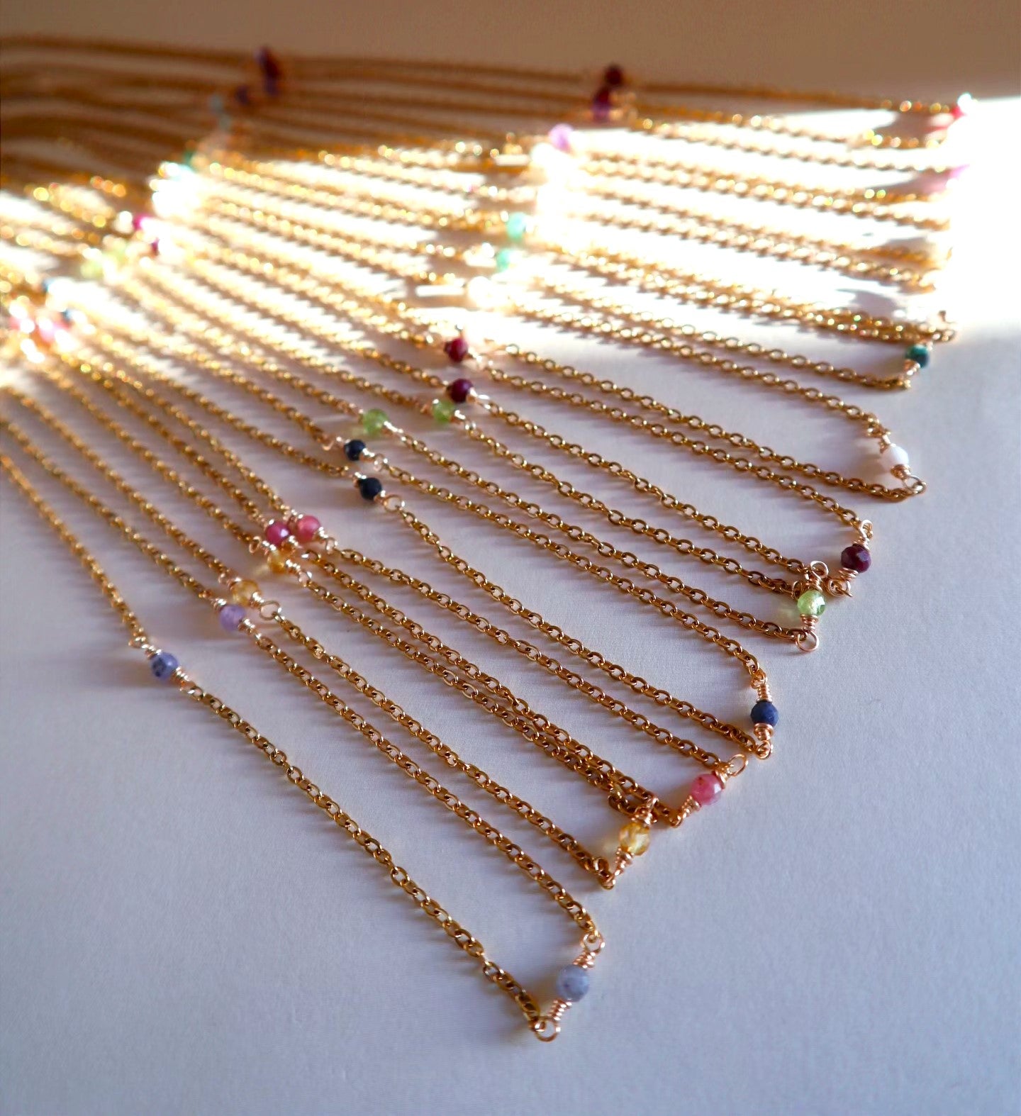 Birthstone 18K Gold Plated Stainless Steel Necklace