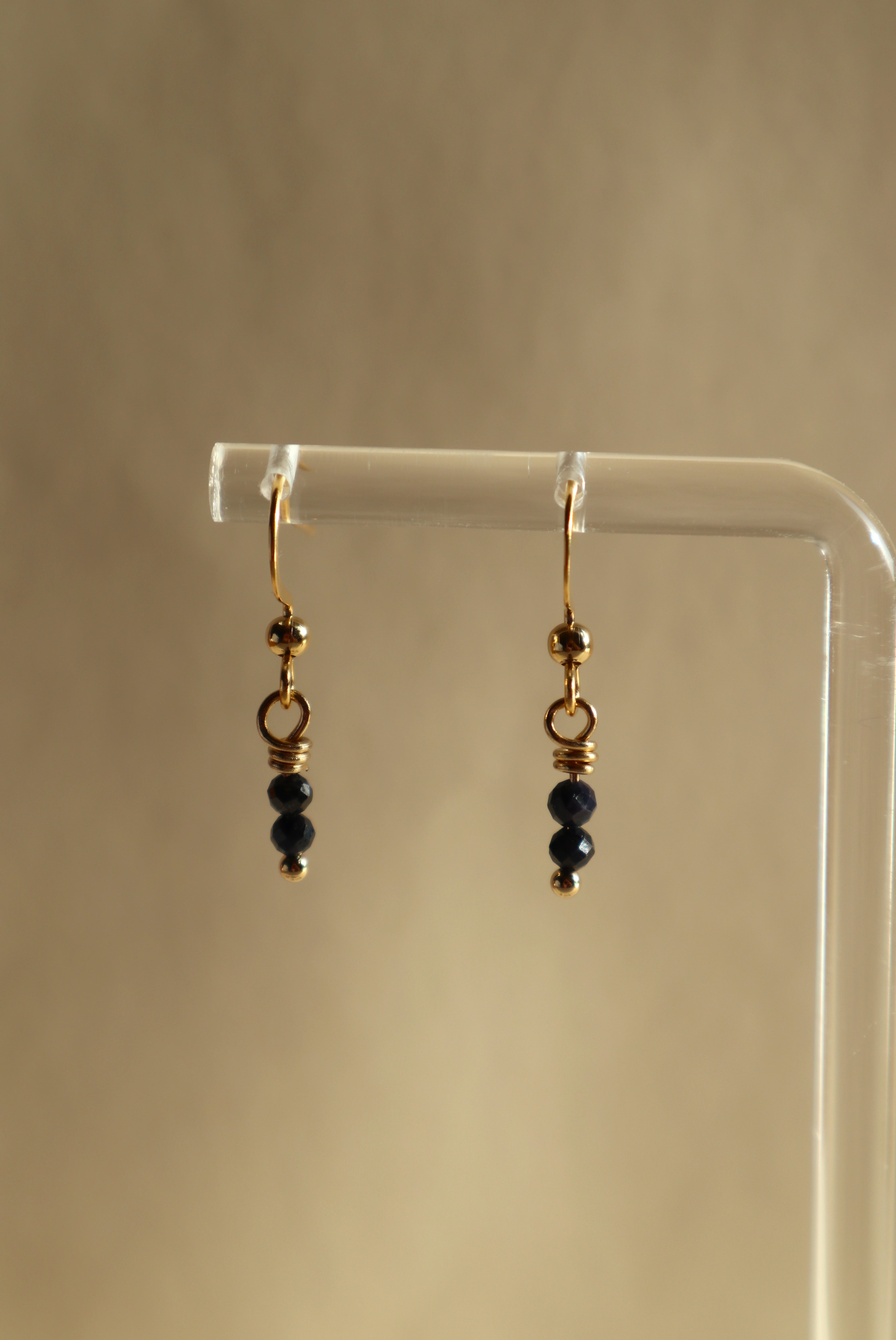 Gold Plated Stainless Steel Birthstone Earrings