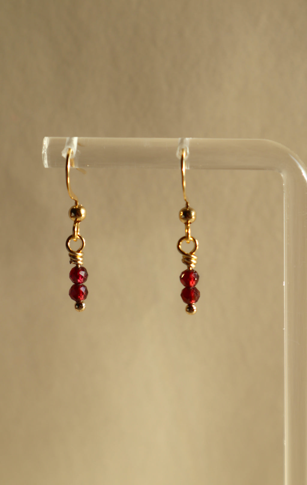Gold Plated Stainless Steel Birthstone Earrings