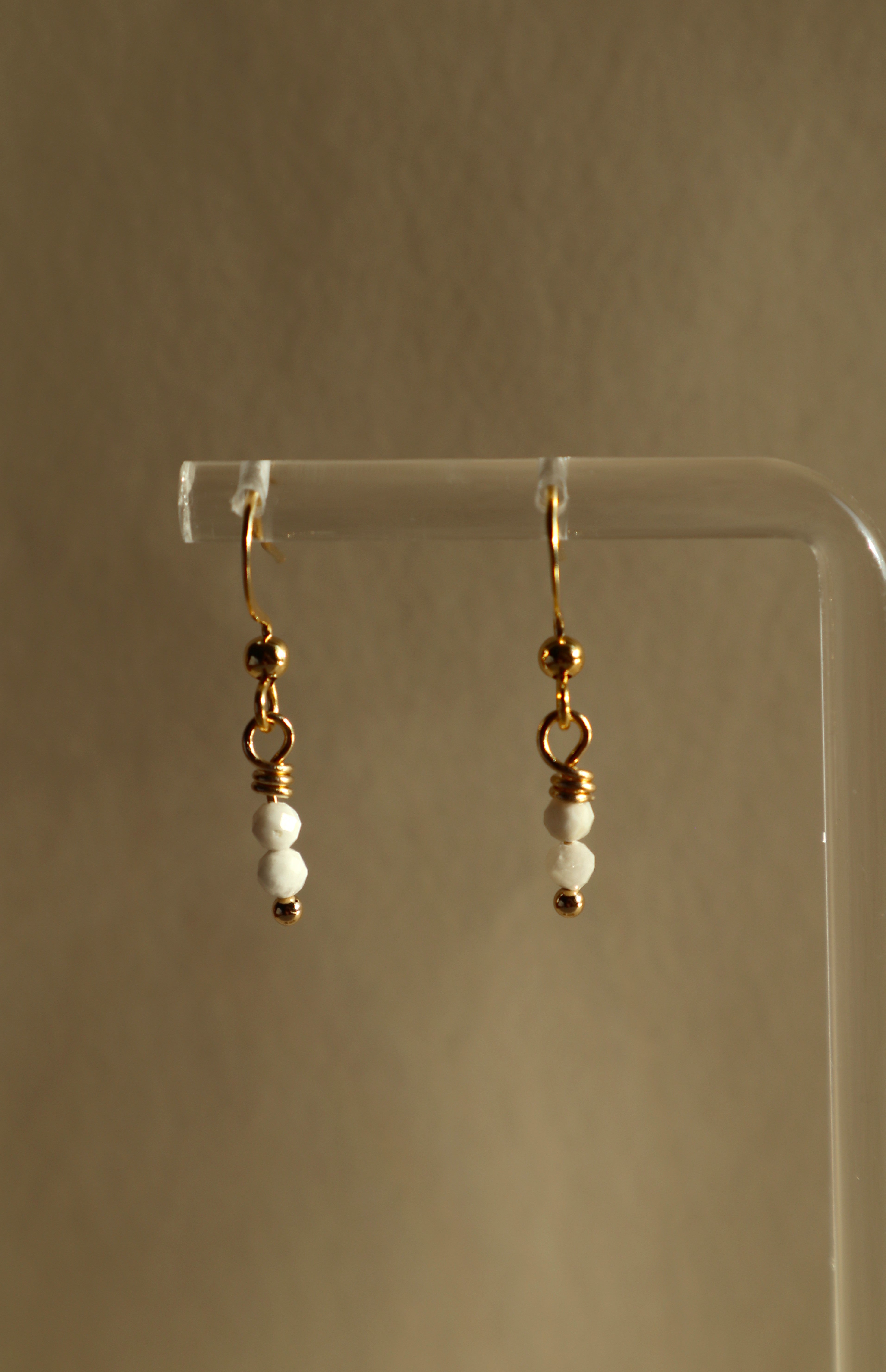Gold Plated Stainless Steel Birthstone Earrings