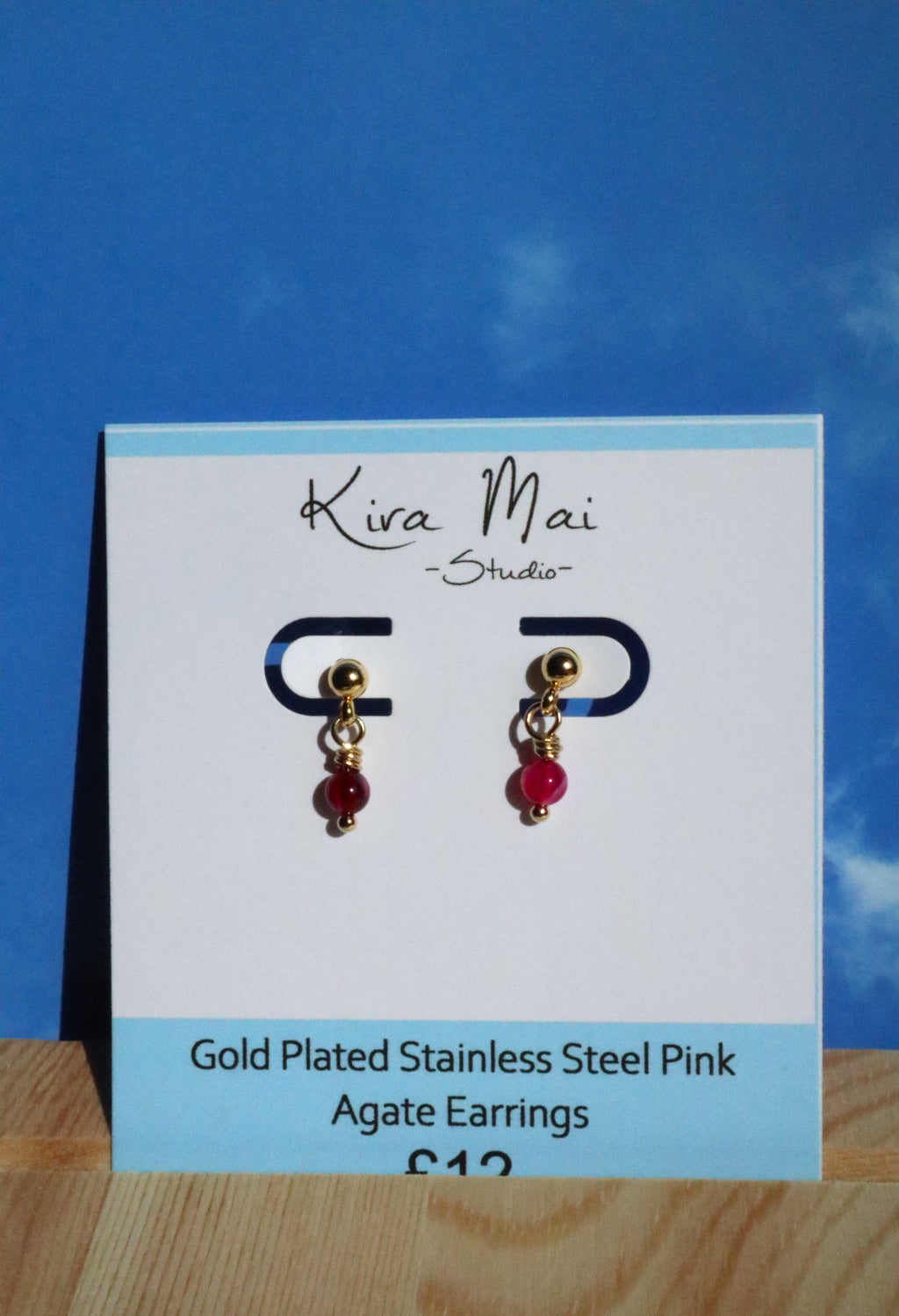 Gold Plated Stainless Steel Dainty Earrings