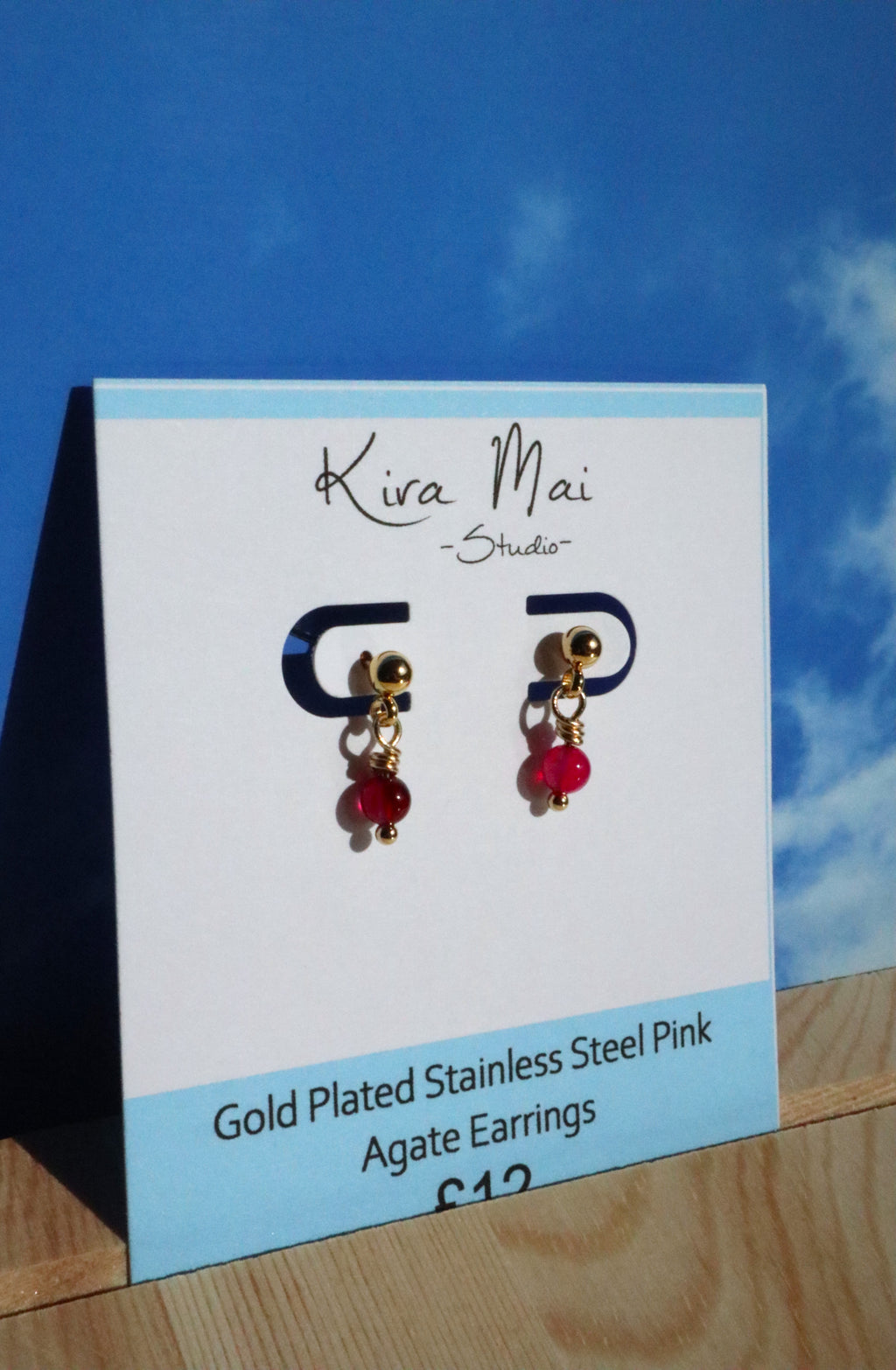 Gold Plated Stainless Steel Dainty Earrings