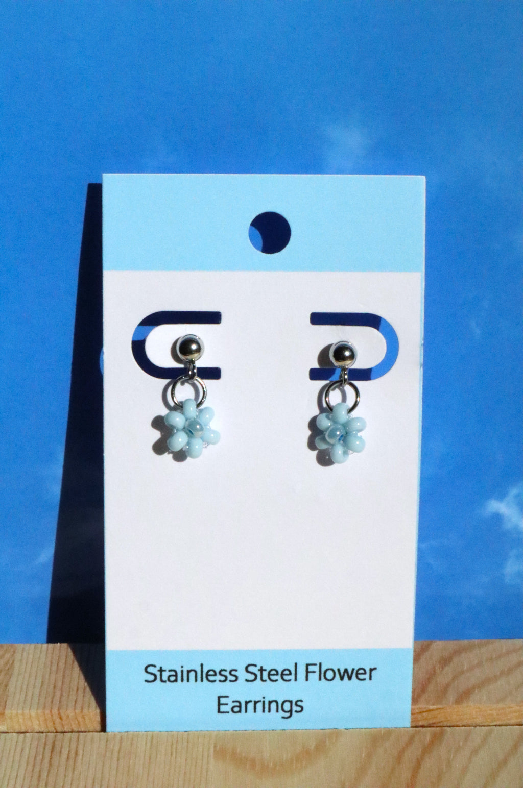 Stainless Steel Post Flower Earrings