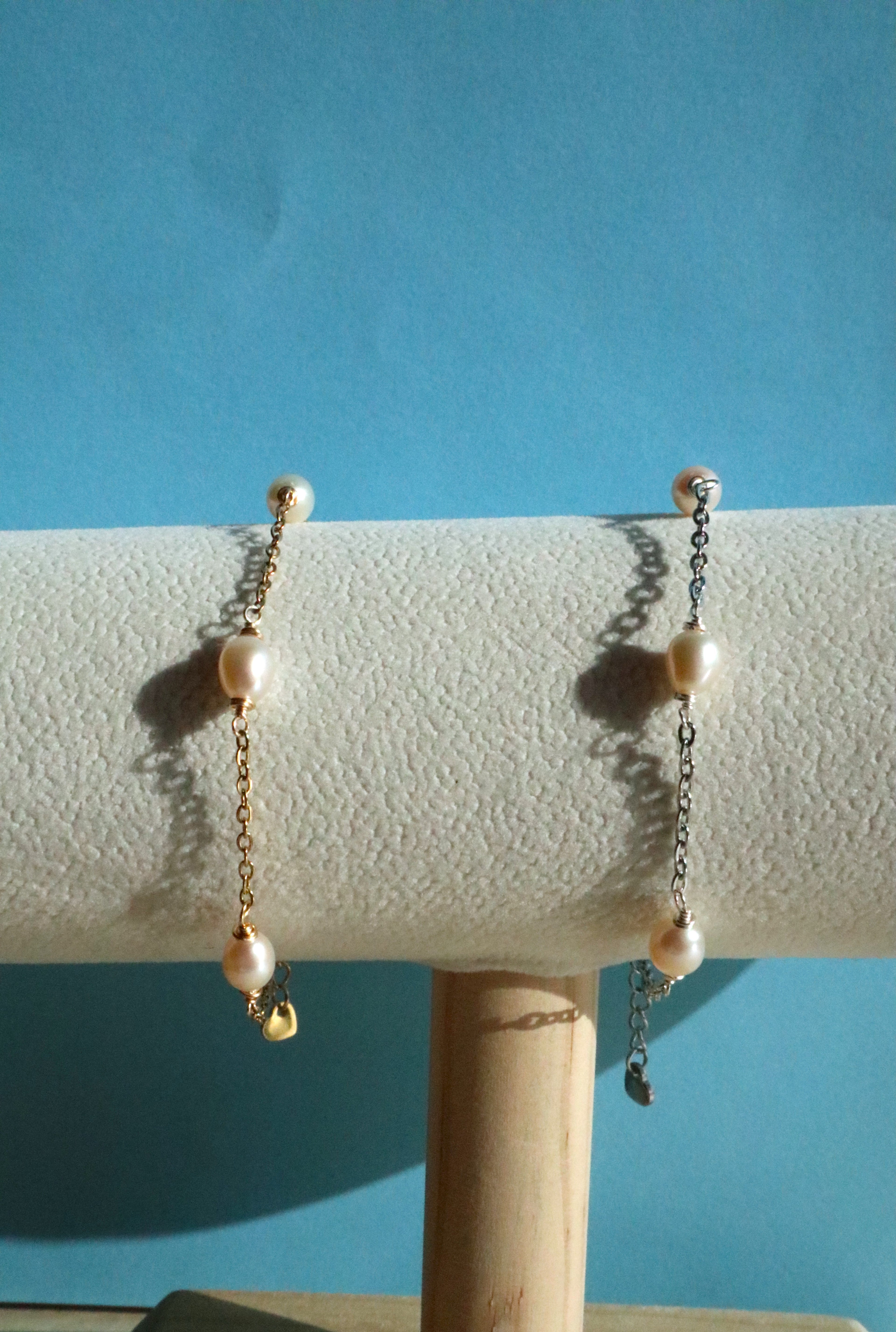 Stainless Steel Multi Pearl Bracelet