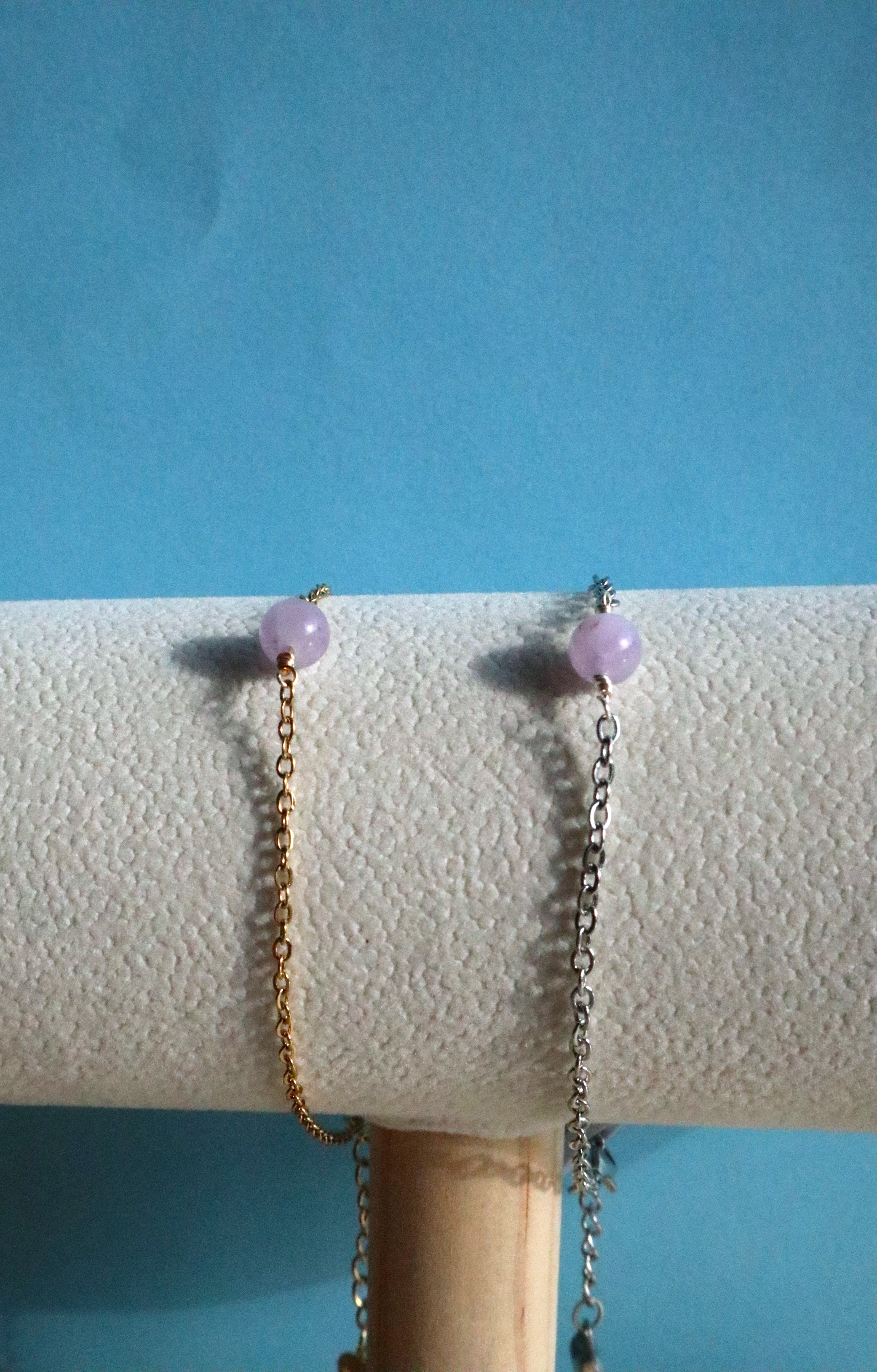 Stainless Steel Amethyst Bracelet