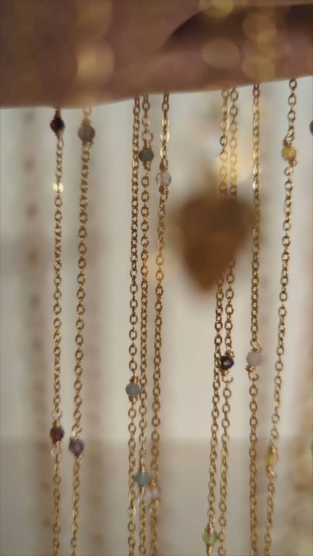 Birthstone 18K Gold Plated Stainless Steel Necklace